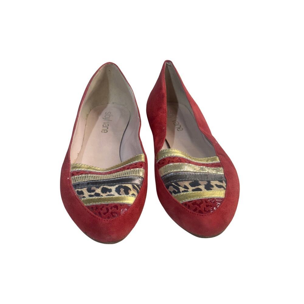 Sybil vane suede flats size 38 euro